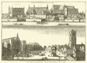 Deux vues de Westminster, d